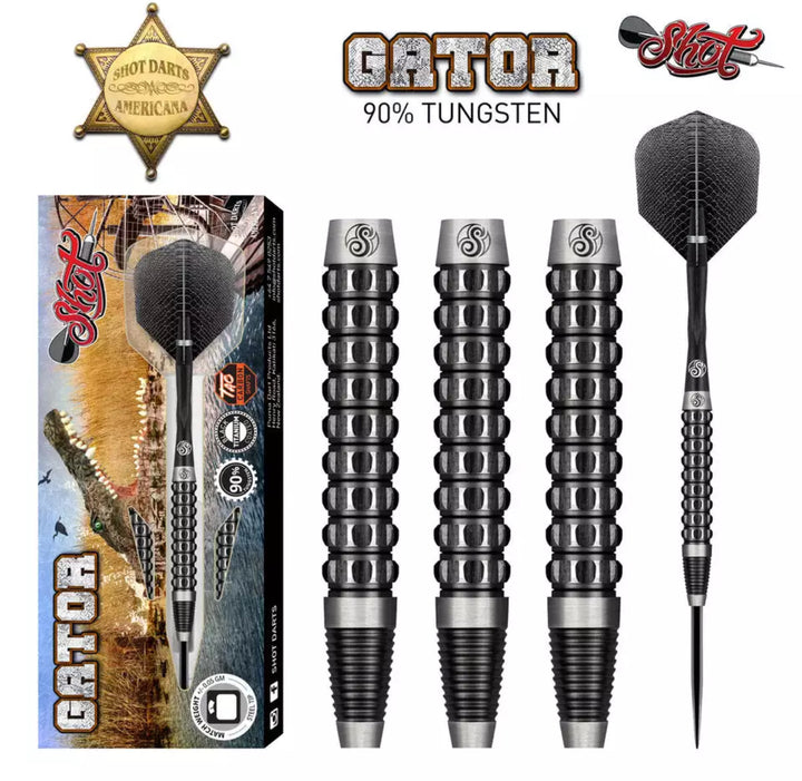 Americana Gator Steel Tip Darts - 90% Tungsten