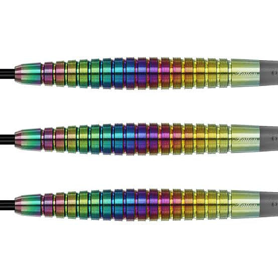 Dynasty - Fallon Sherrock Rainbow Steel Tip Darts - 95% Tungsten