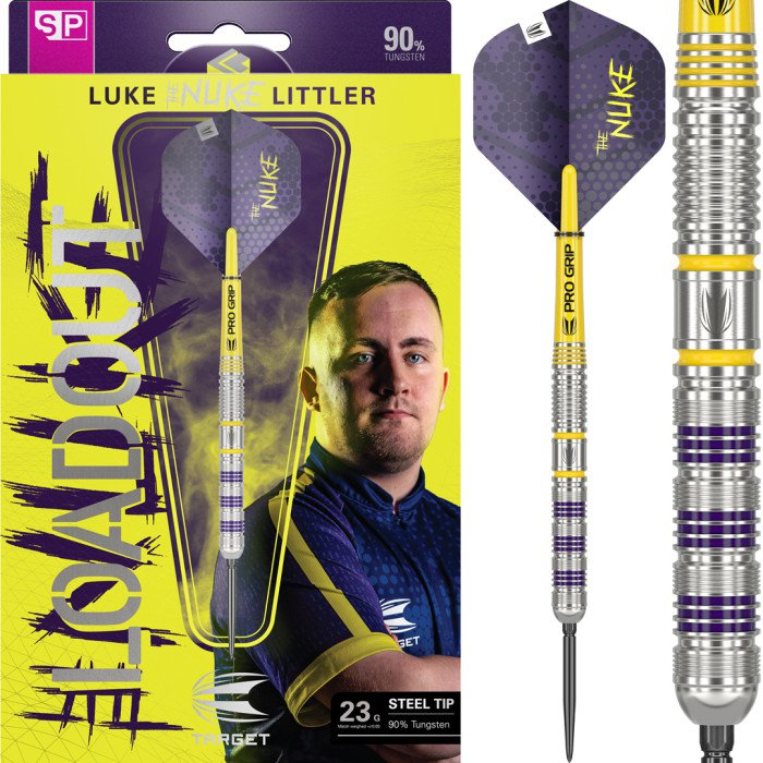 Target - Luke Littler Loadout SP Steel Tip Darts - 90% Tungsten