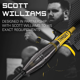 Target - Scott Williams Black Steel Tip Darts - 90% Tungsten