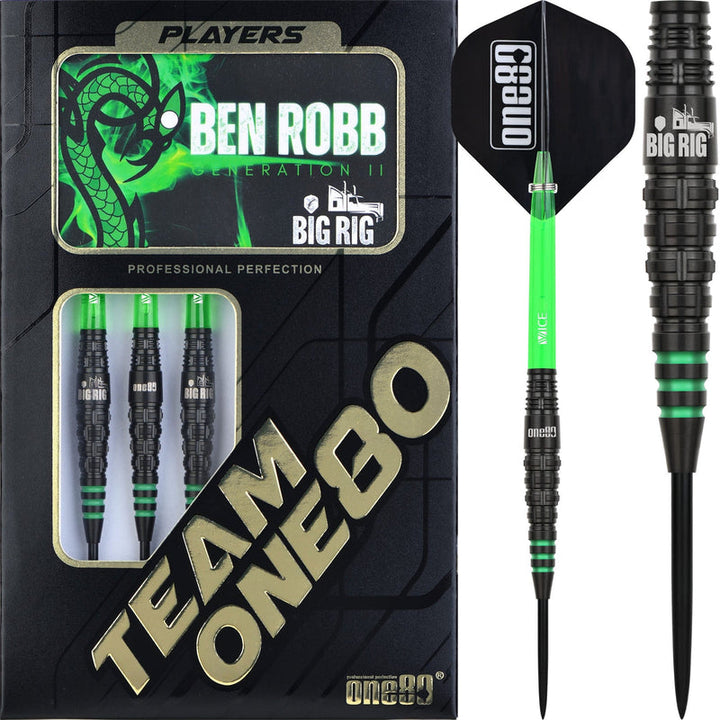 Ben Robb ‘Big Rig’ V2 Steel Tip Darts - 90% Tungsten