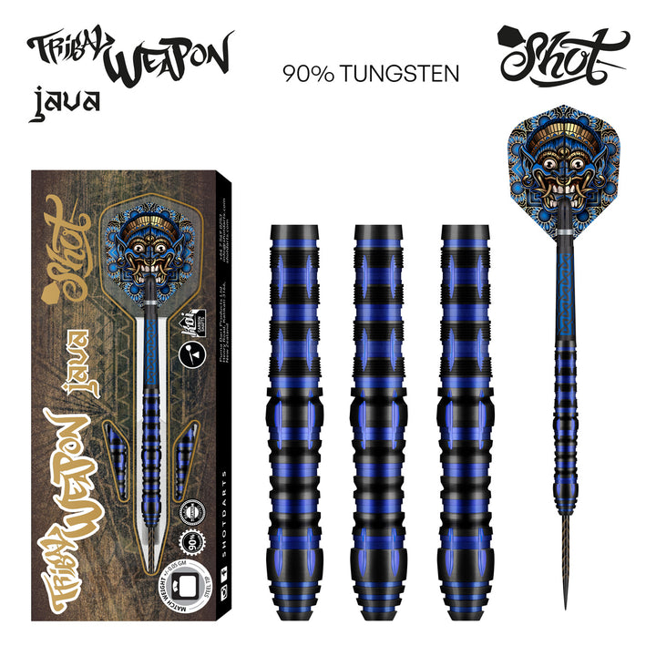 Tribal Weapon Java Steel Tip Darts - 90% Tungsten