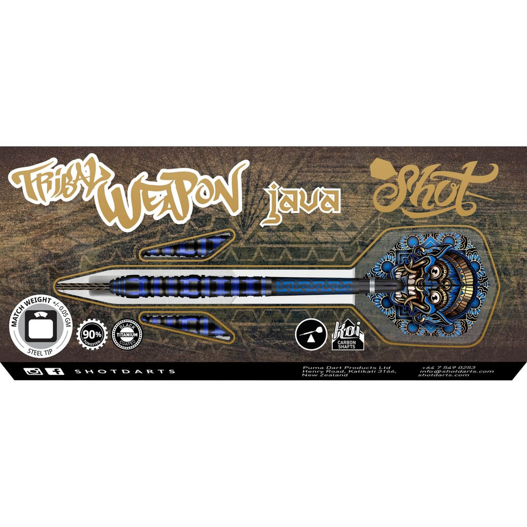 Tribal Weapon Java Steel Tip Darts - 90% Tungsten