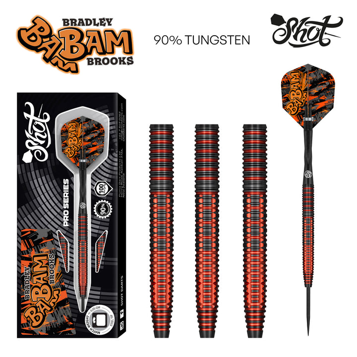 Bradley Brooks Steel Tip Darts - 90% Tungsten