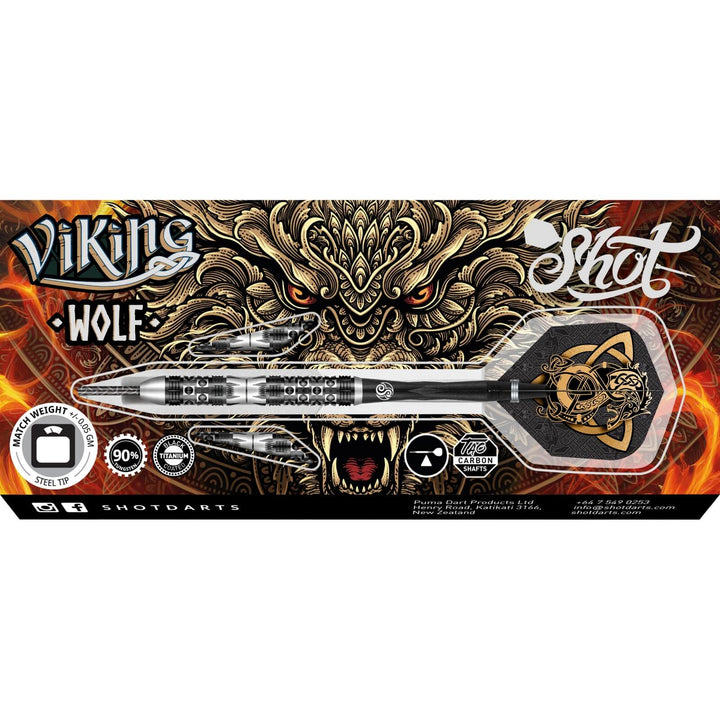 Viking Wolf Steel Tip Darts - 90% Tungsten