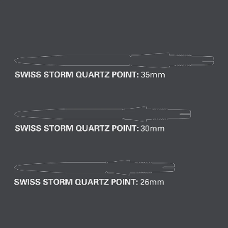 Swiss Storm Quartz Steel Tip Points