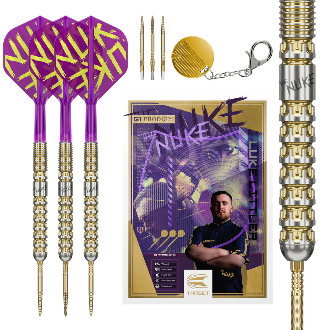 Luke Littler G1 Prodigy Steel Tip Darts - 90% Tungsten