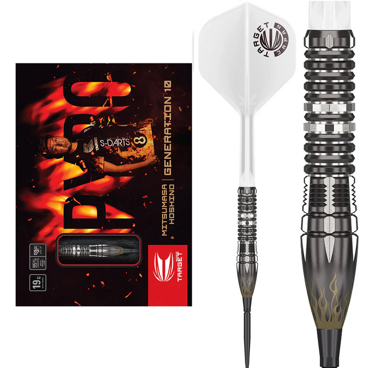 Mitsumasa Hoshino Pyro G10 Steel Tip Darts - 95% Tungsten