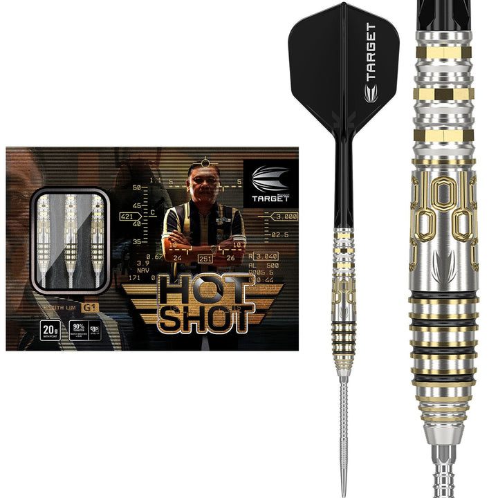 Harith Lim Hot Shot G1 Steel Tip Darts - 90% Tungsten