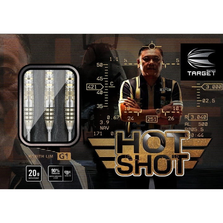 Harith Lim Hot Shot G1 Steel Tip Darts - 90% Tungsten