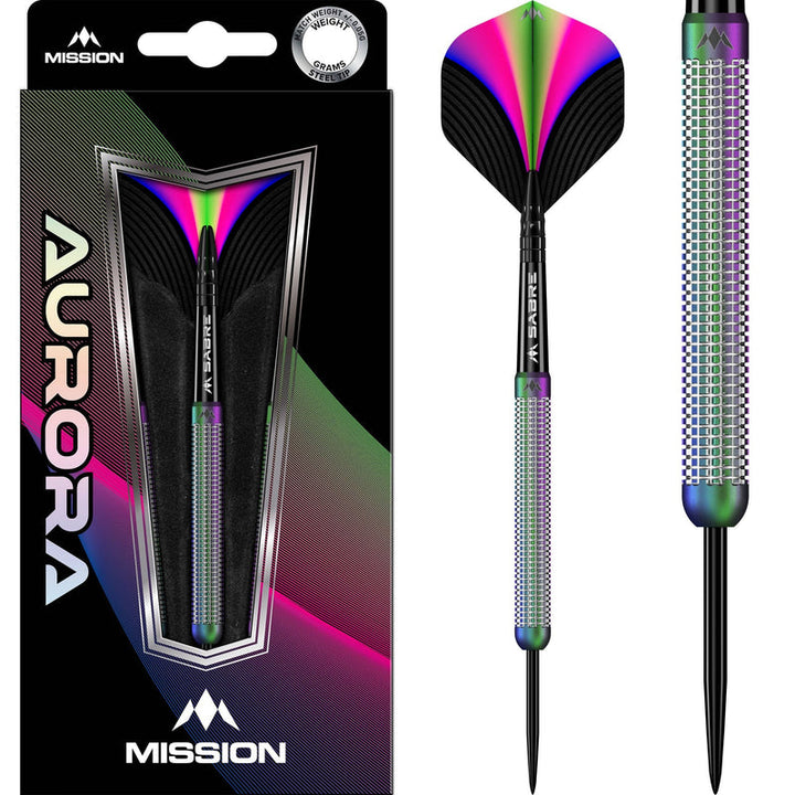 Aurora Coral PVD Steel Tip Darts - 90% Tungsten