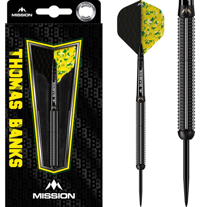 Thomas Banks Black PVD Steel Tip Darts - 90% Tungsten