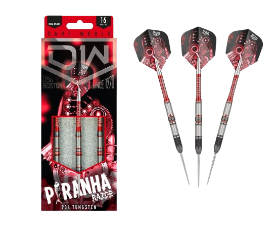 Piranha Razor 02 Steel Tip Darts - 90% Tungsten