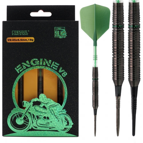 Engine v8 Steel / Soft Tip Darts - 90% Tungsten