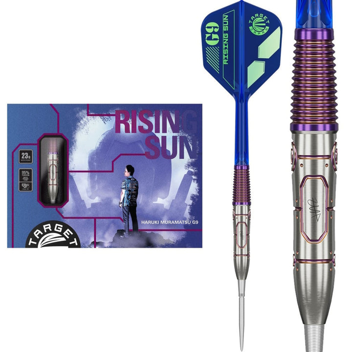 Haruki Maramatsu Rising Sun G9 Steel Tip Darts - 90% Tungsten