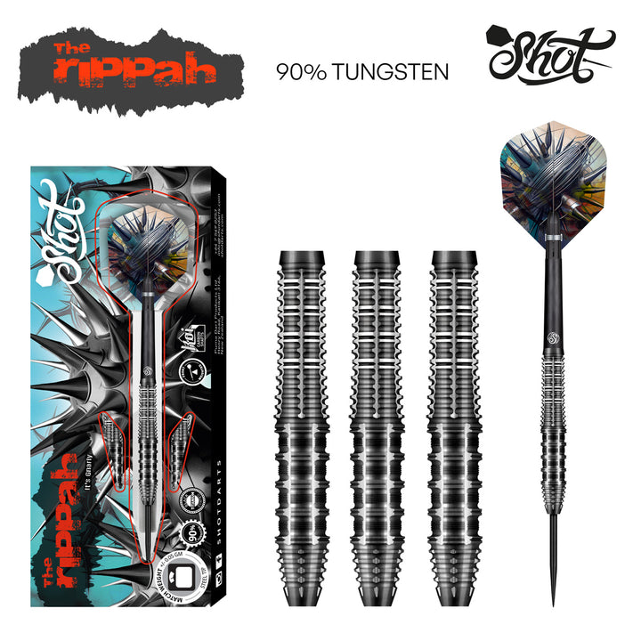 Gnarley Rippah Steel Tip Darts - 90% Tungsten