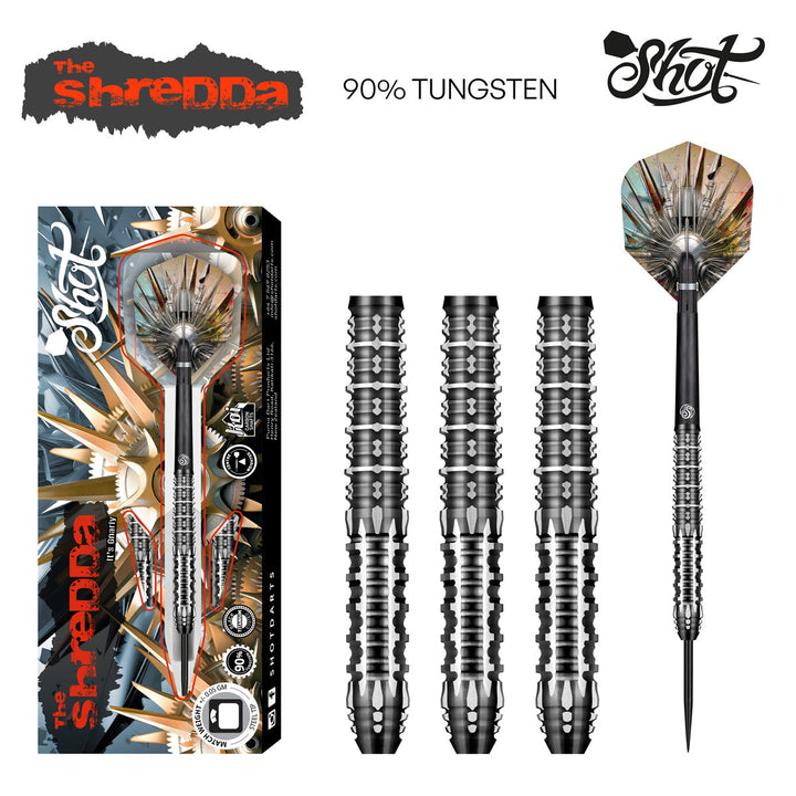 Gnarley Shredda Steel Tip Darts - 90% Tungsten