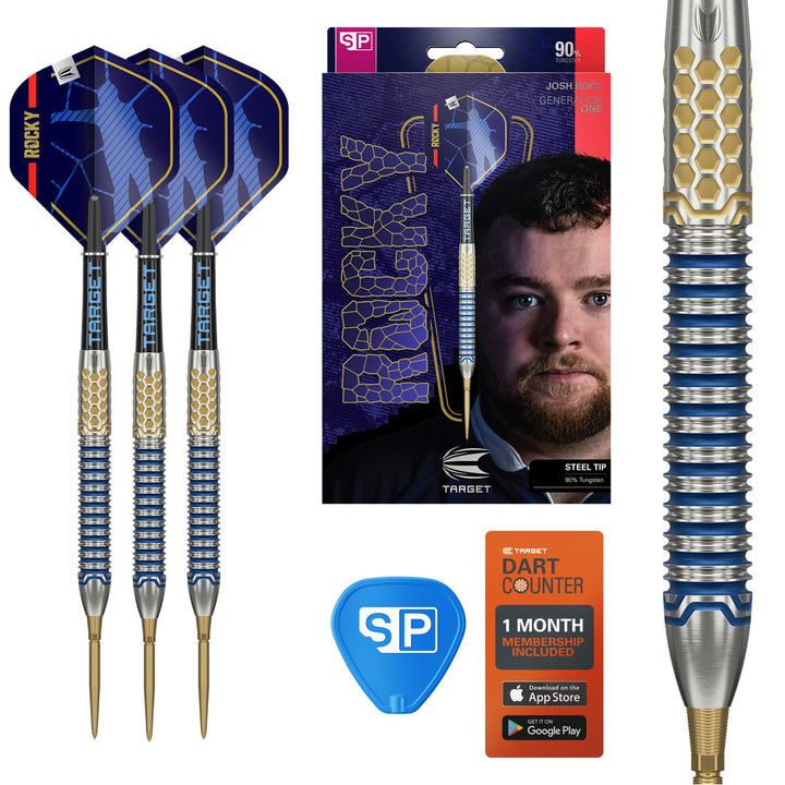 Josh Rock G1 Steel Tip Darts - 90% Tungsten