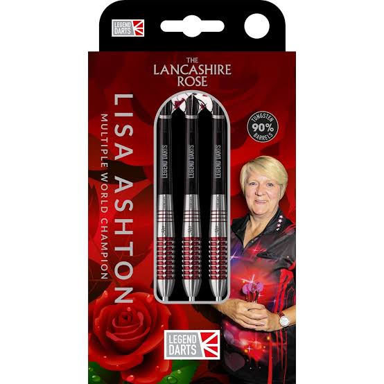 Lisa Ashton Lancashire Rose Steel Tip Darts - 90% Tungsten